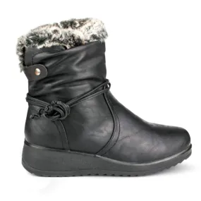 Amaretti Faux Fur Boot Black