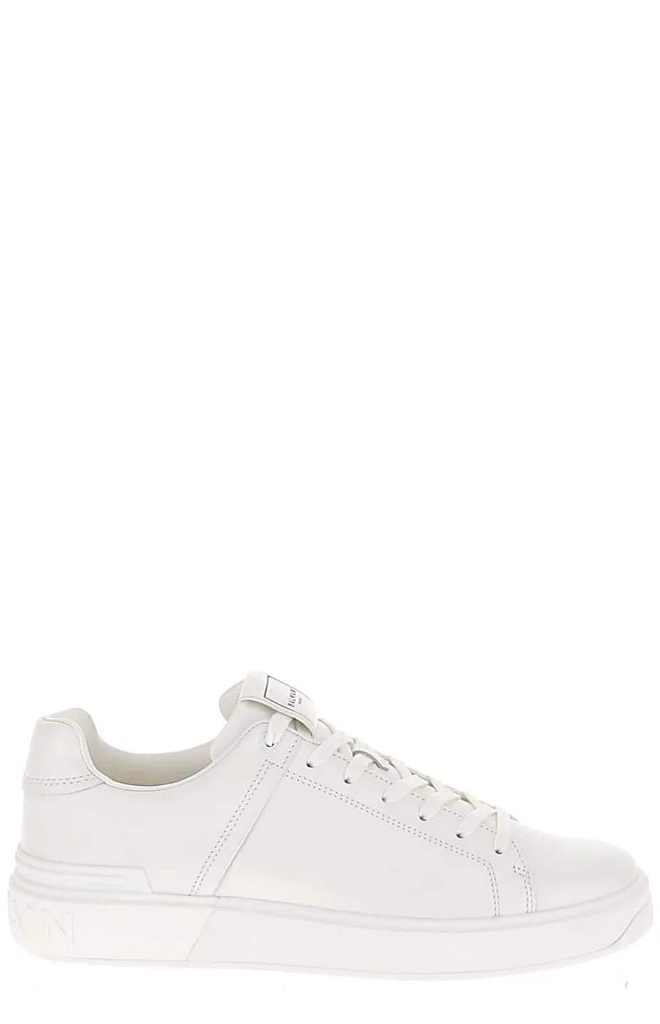 Balmain B-Court Logo Patch Sneakers