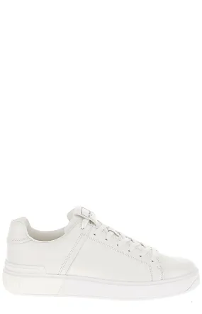 Balmain B-Court Logo Patch Sneakers
