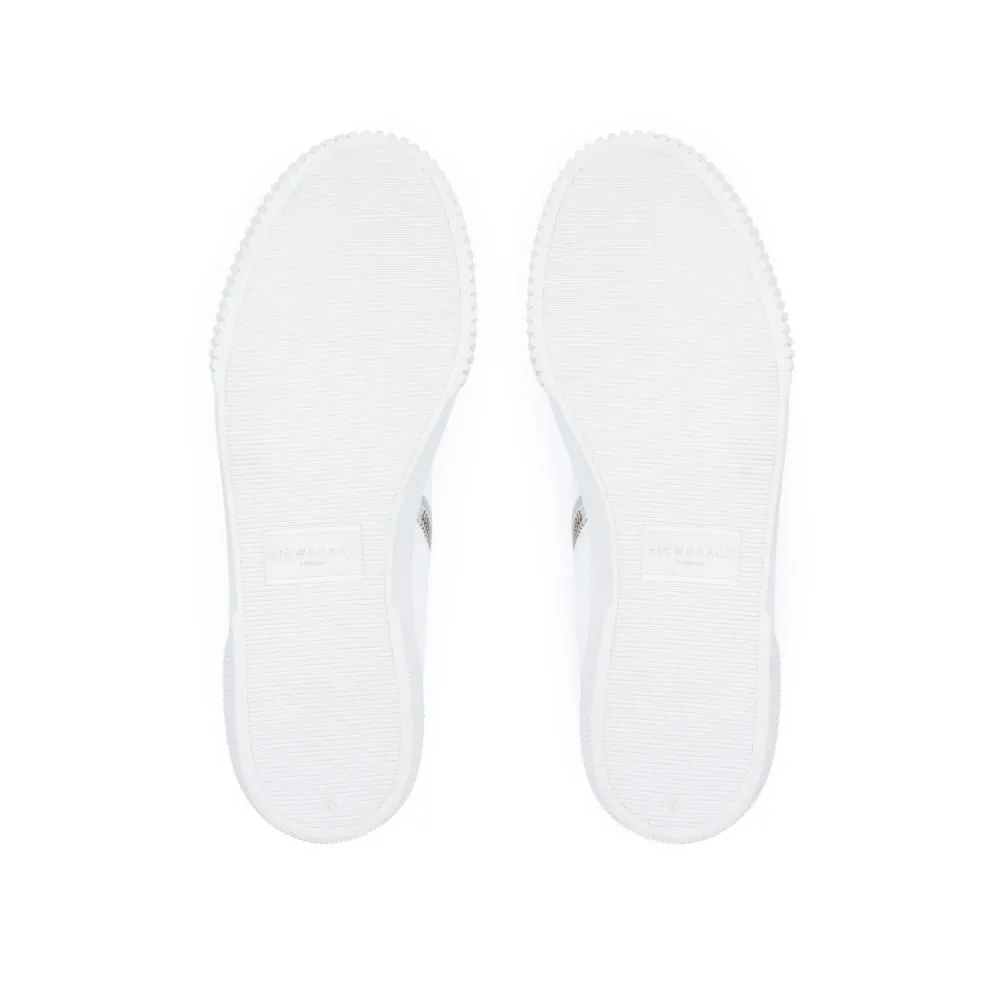 Basquette: Pure White High Top Trainers