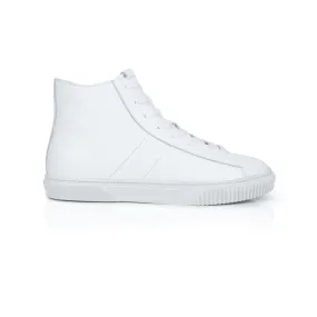 Basquette: Pure White High Top Trainers