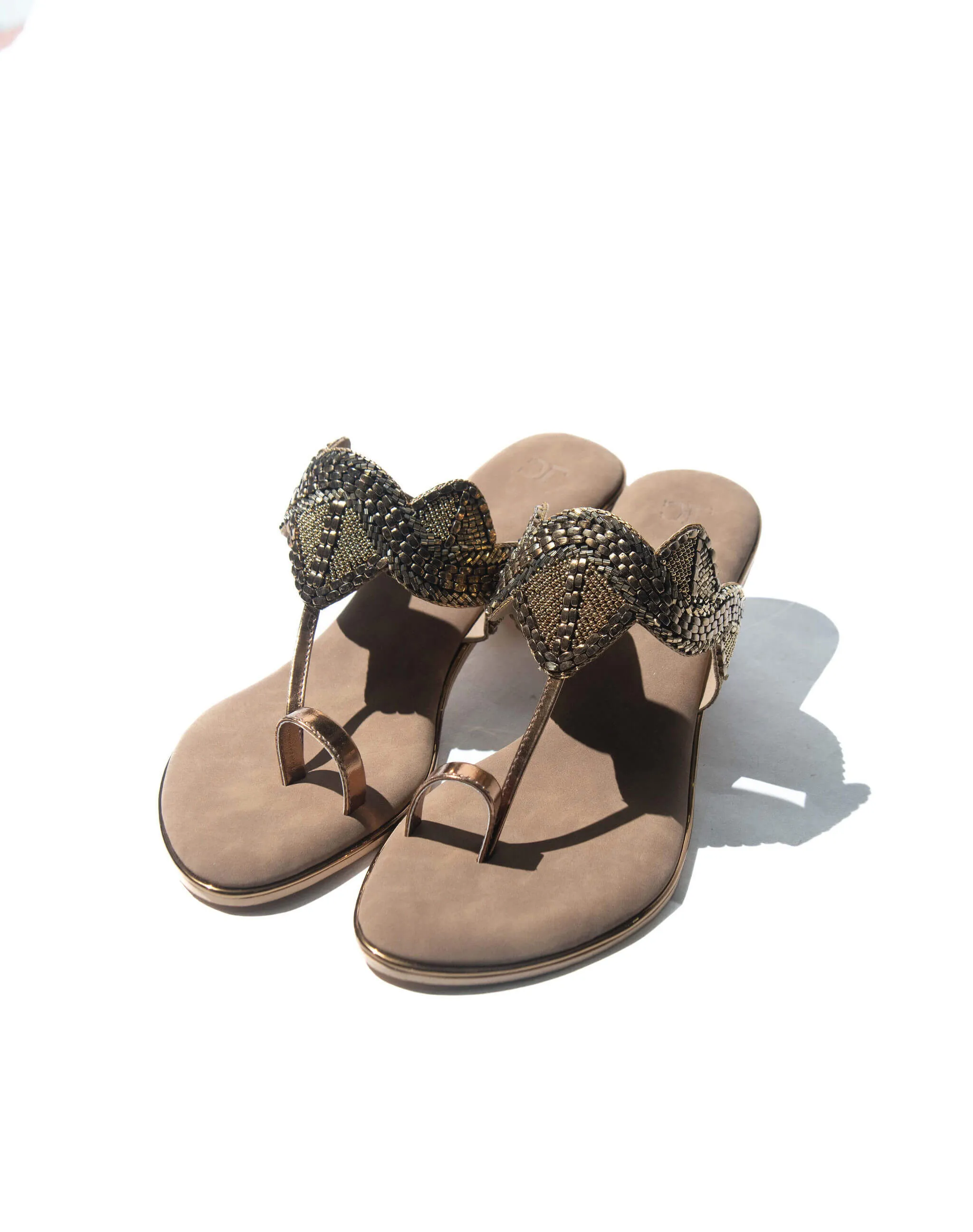 Beaded toe ring - heel