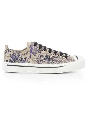 Burberry Doodle Lace-Up Sneakers