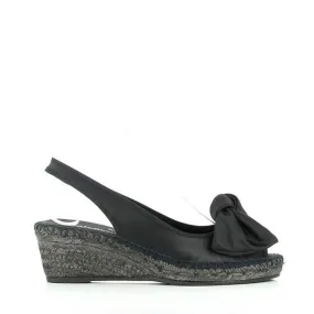 Calzanor 224 Black Rainbow Slingback Espadrilles