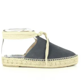 Calzanor 9117PO Dark Grey Lace-Up Espadrilles