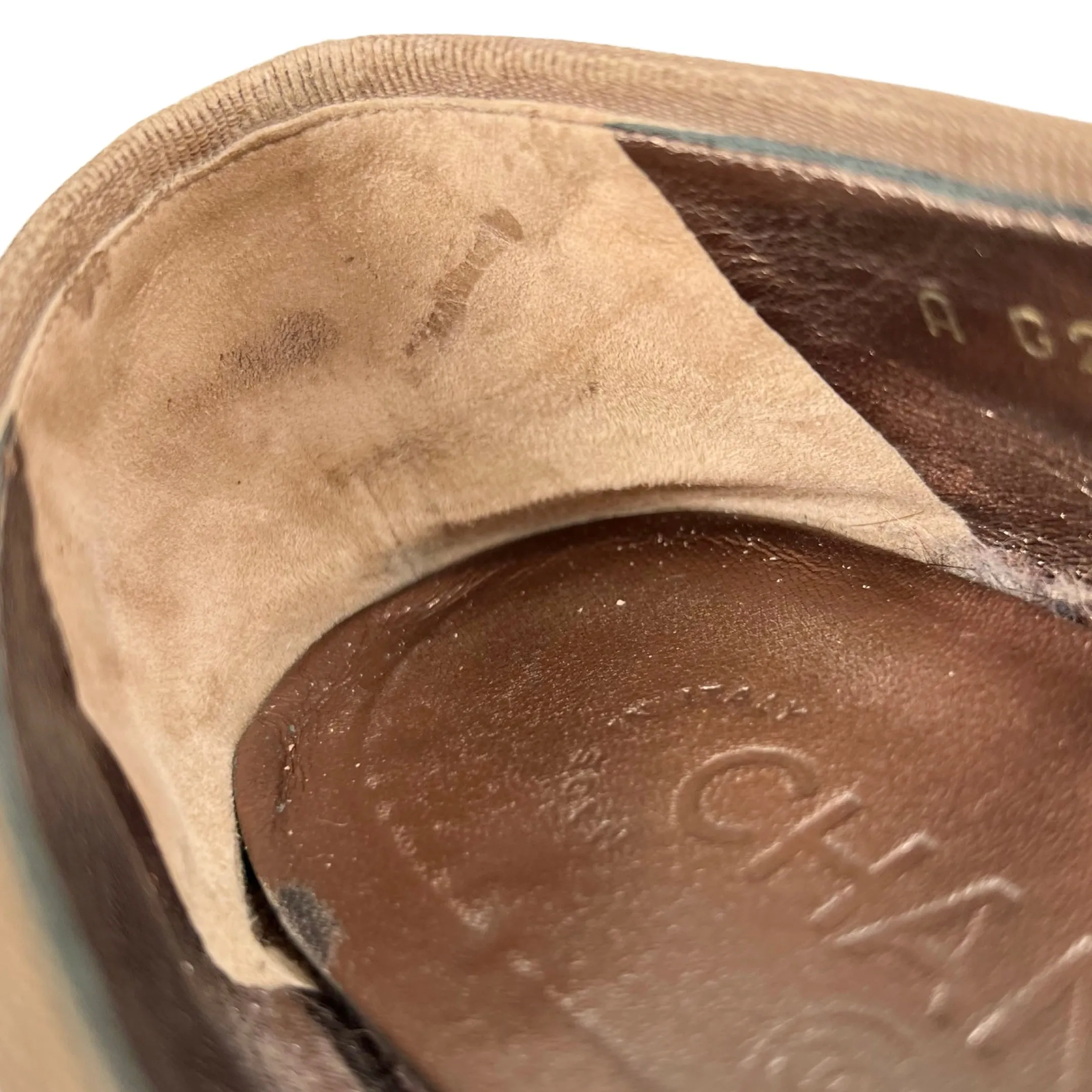 Chanel Bronze Quilted Lambskin Ballerina Flats