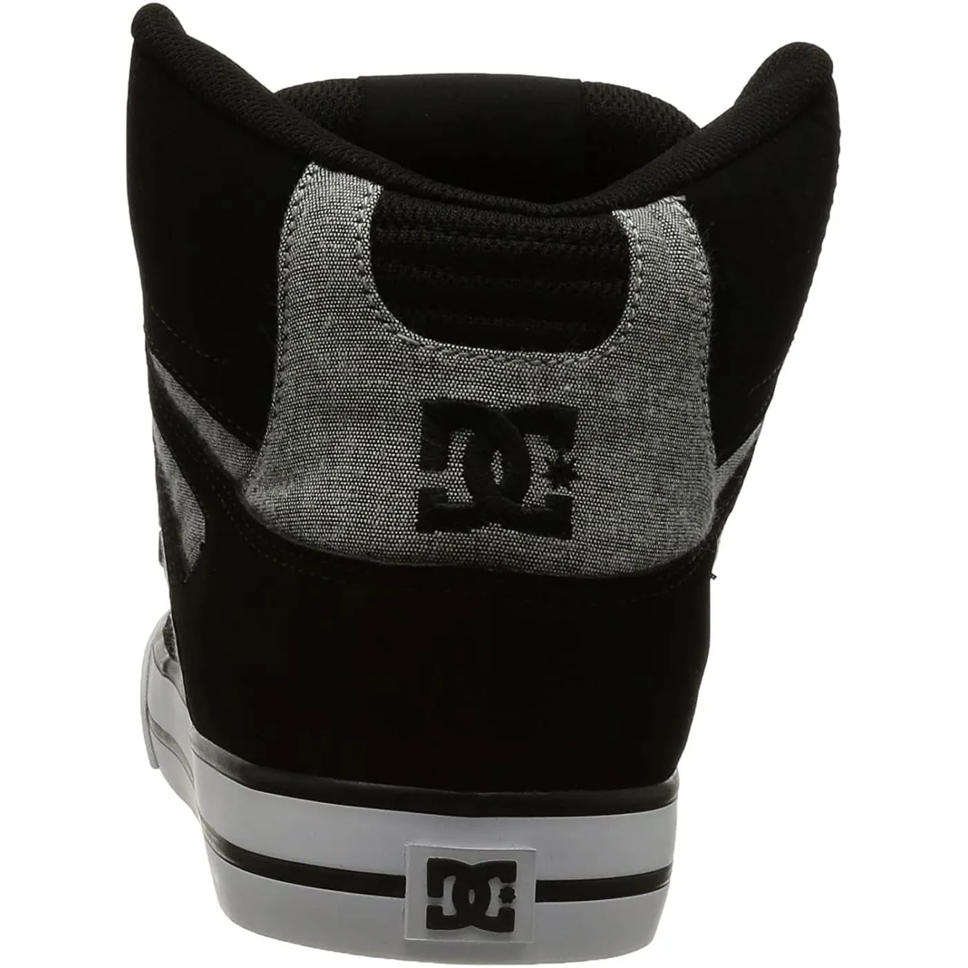 DC Pure High Top WC Black Armor Mens Suede Skate Trainers