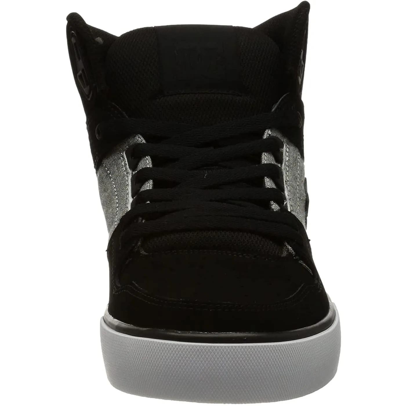 DC Pure High Top WC Black Armor Mens Suede Skate Trainers