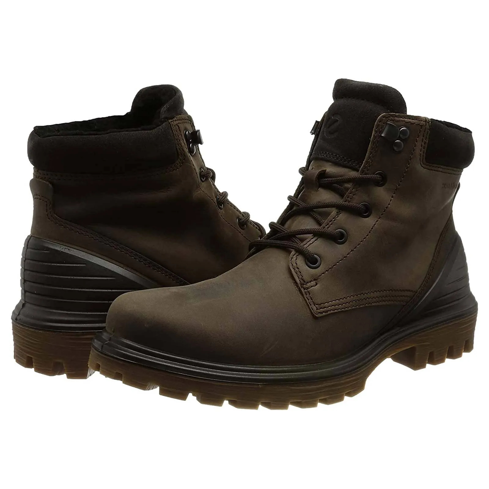 Ecco Tredtray Water Resistant OIled Nubuck Leather Insulated Men's Ankle Boots