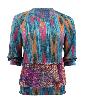 Elbow Sleeve Jersey Pullover