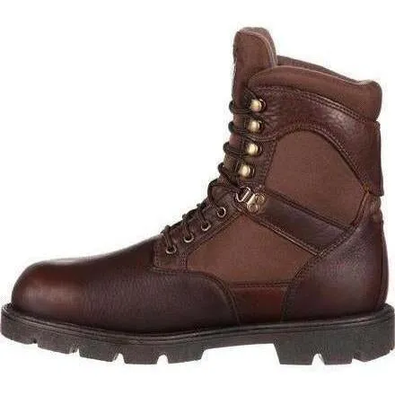 Georgia Men's Homeland 8" Waterproof Insulated Work Boot - Brown - G109