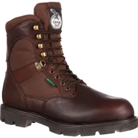 Georgia Men's Homeland 8" Waterproof Insulated Work Boot - Brown - G109