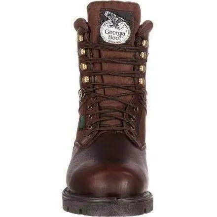 Georgia Men's Homeland 8" Waterproof Insulated Work Boot - Brown - G109