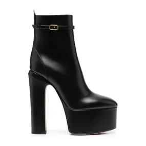 High-Heeled Women's Platform Ankle Strap Boots Catwalk Fashion