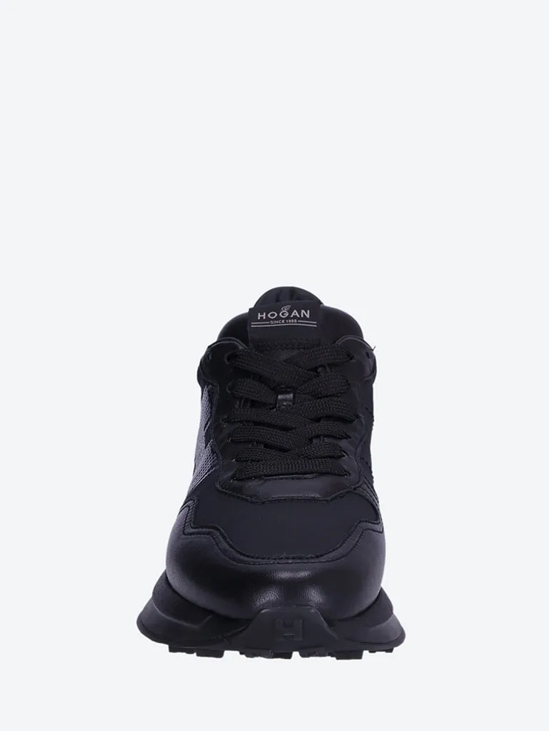 Hogan laced washed film sneakers