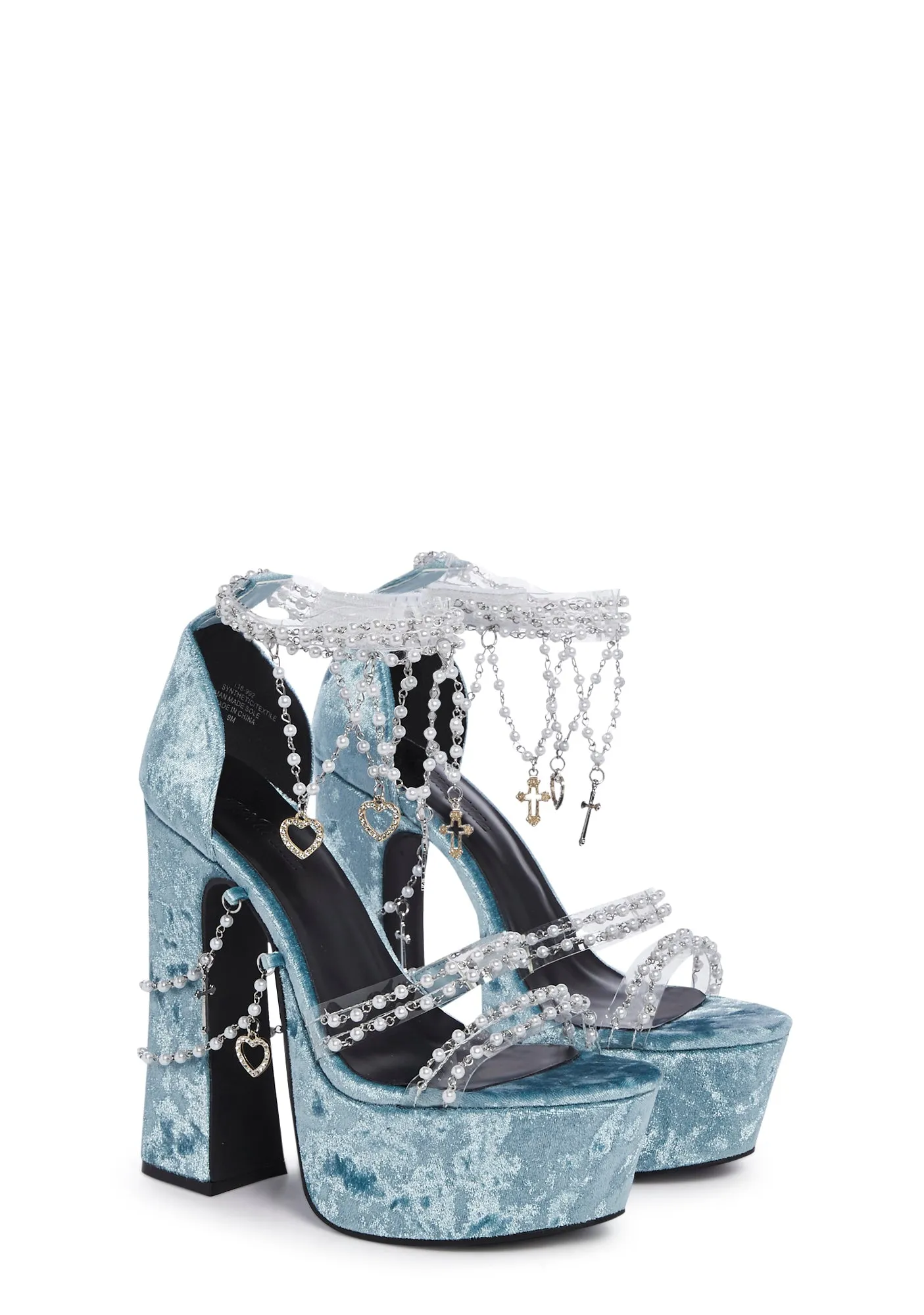 Holy Revelation Platform Heels - Baby Blue