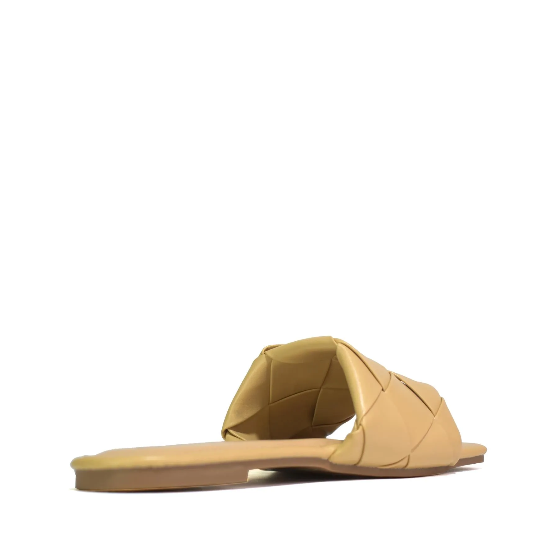 Hot Soles London Open Toe Flats Nude