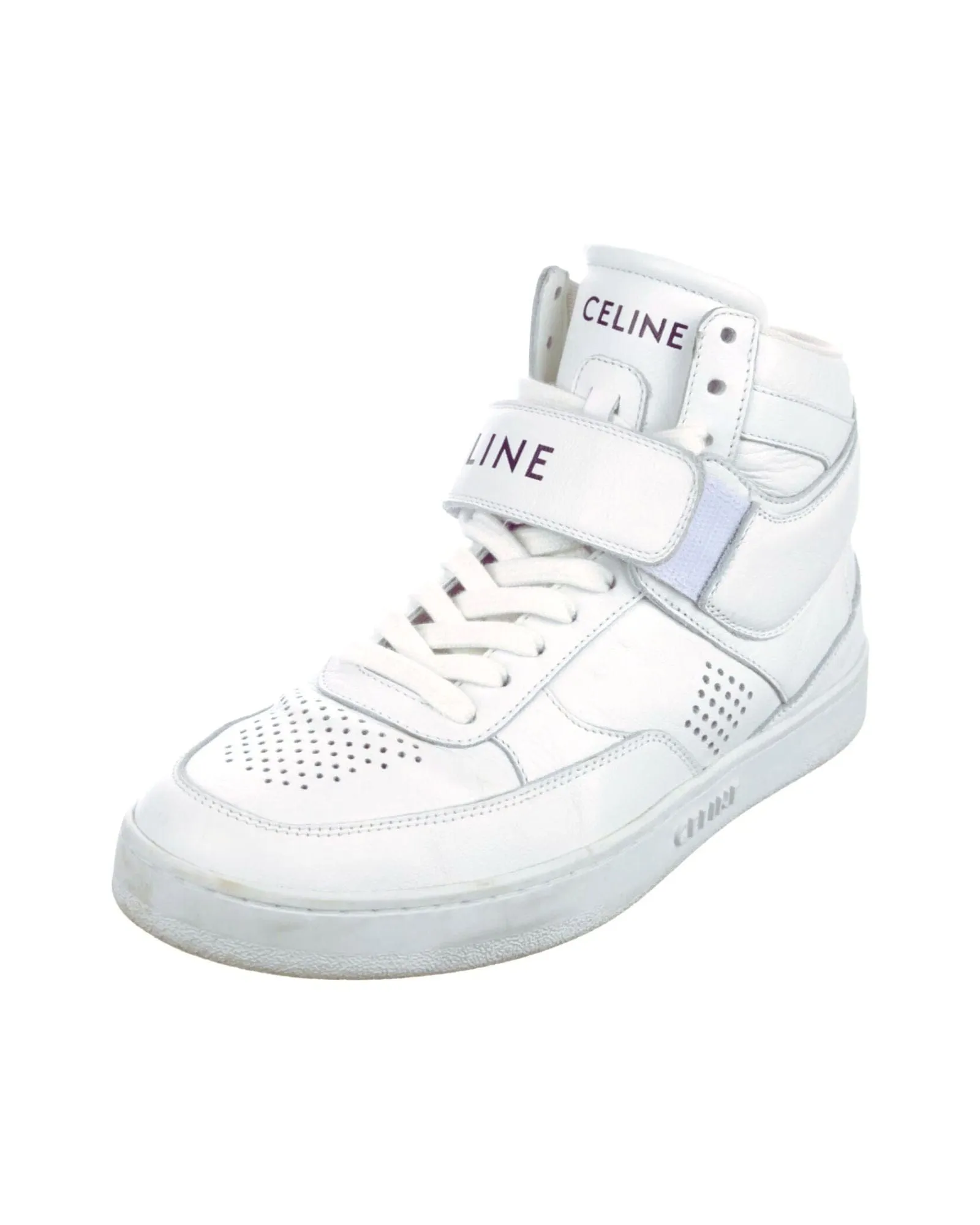 Leather High Top Trainers