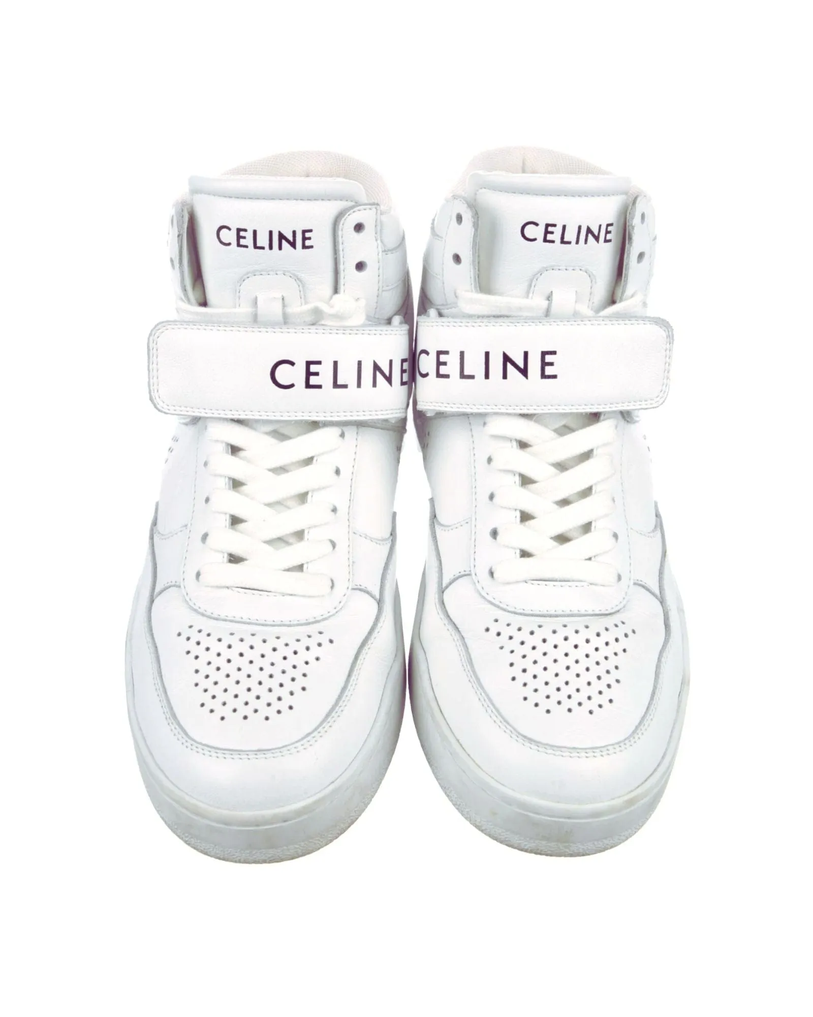 Leather High Top Trainers