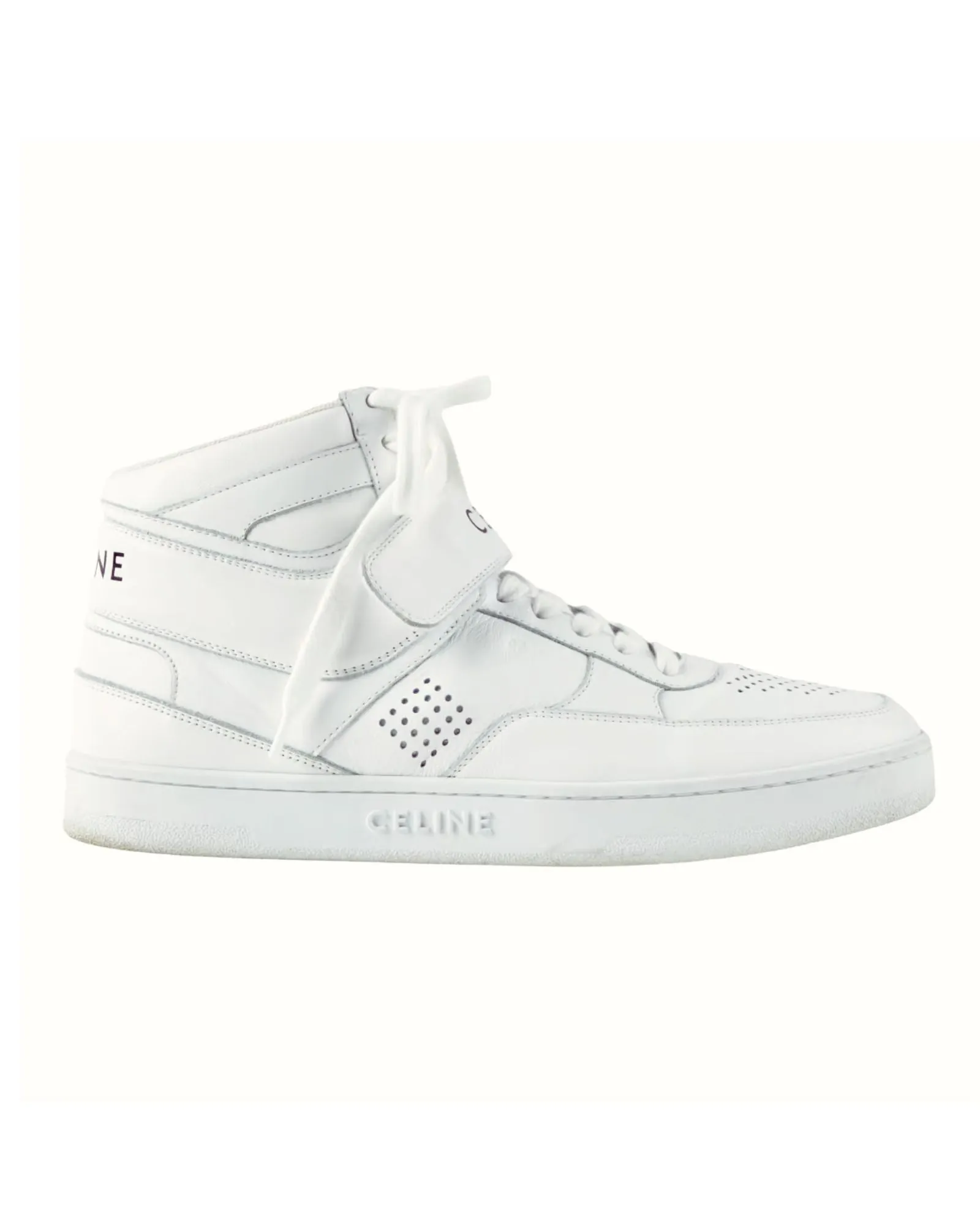 Leather High Top Trainers