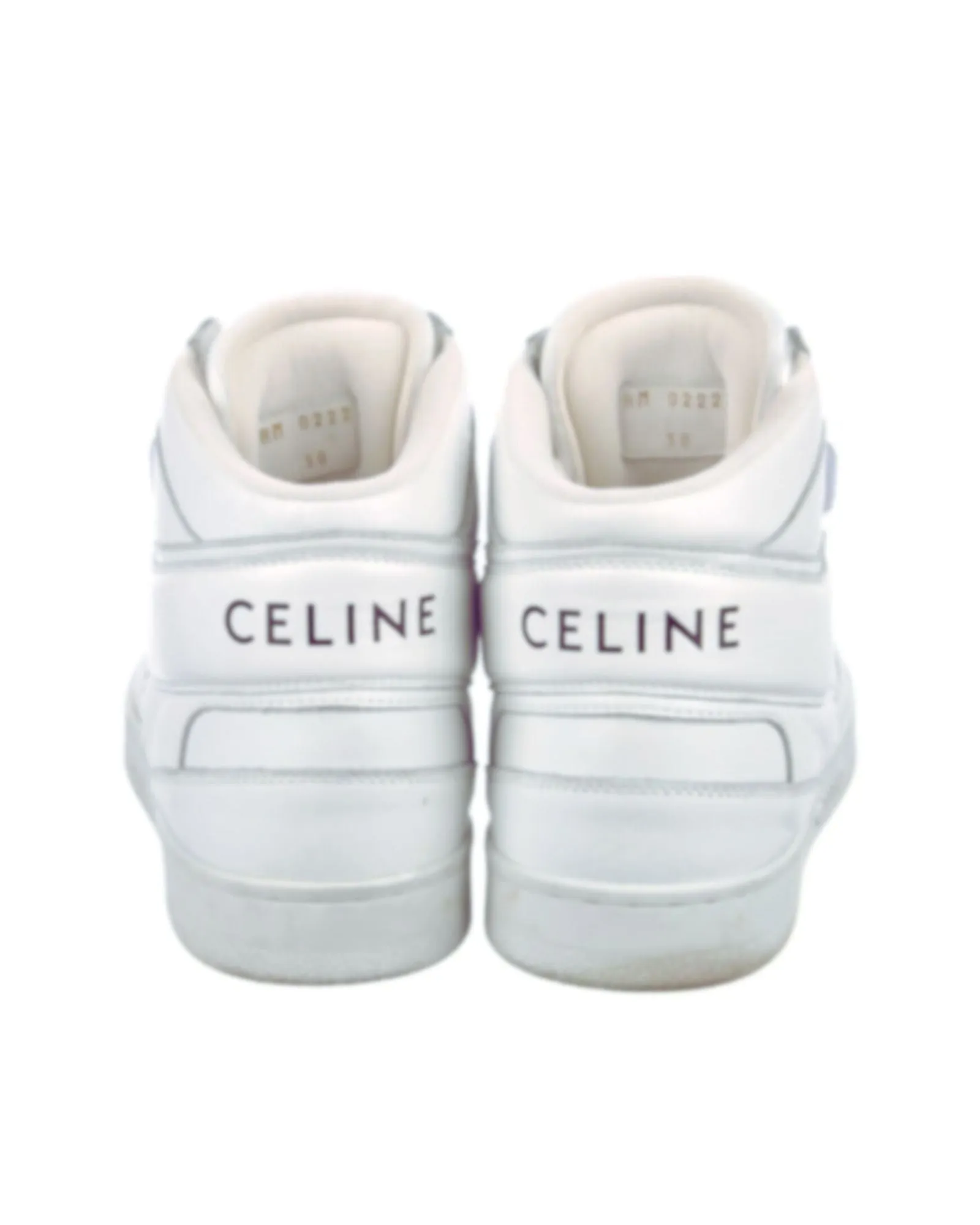 Leather High Top Trainers