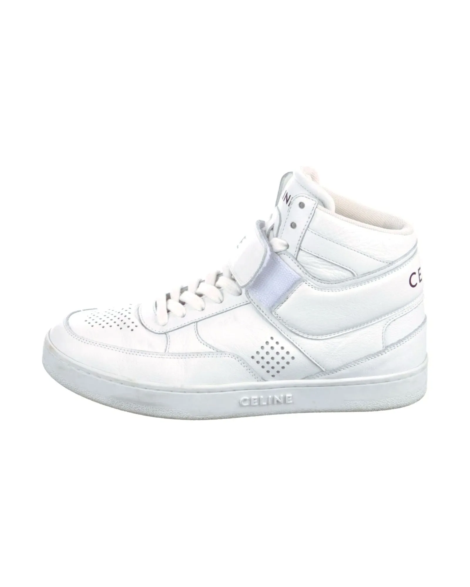 Leather High Top Trainers