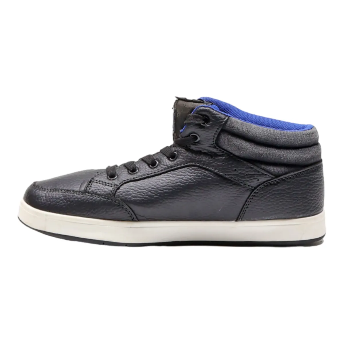 LEVI'S High Top Trainers Black Leather Mens UK 6