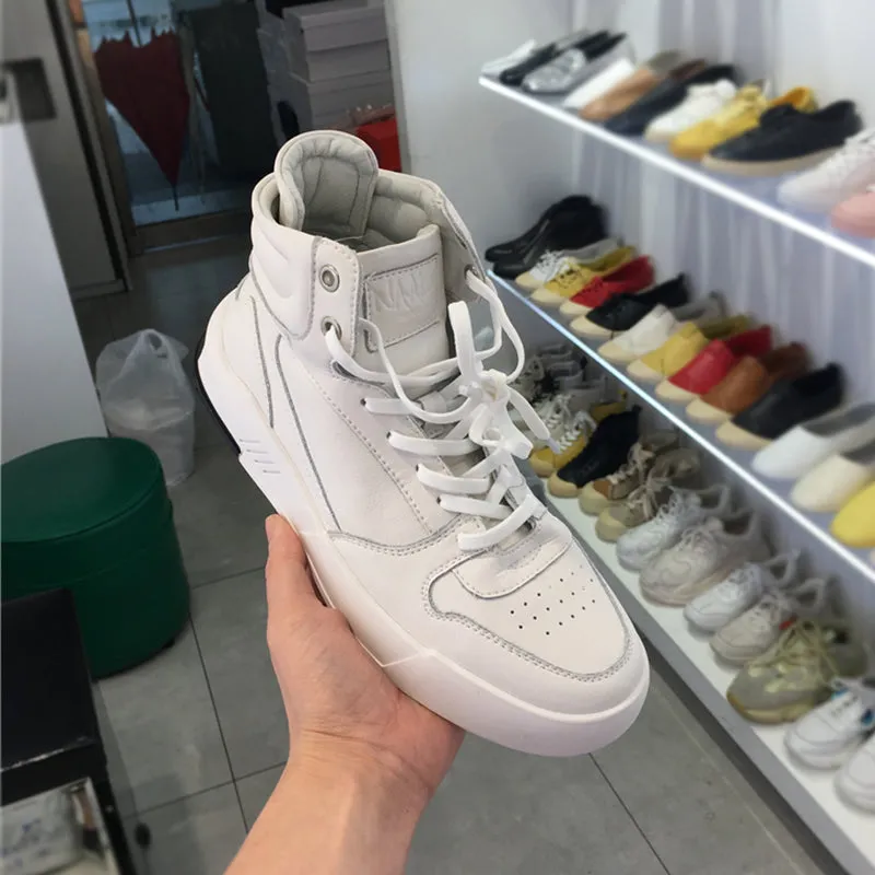 LUXE SEVEN DESIGN WHITE HIGH TOP TRAINER