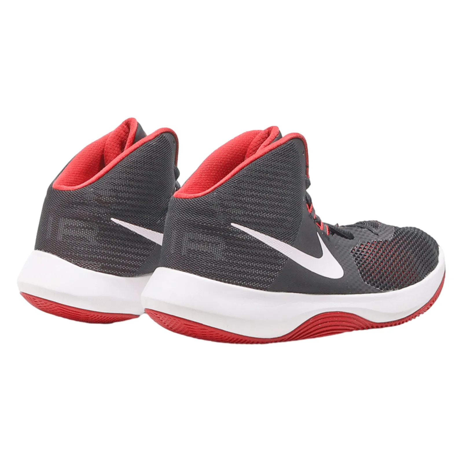 NIKE Air Precision High Top Trainers Black Synthetic Mens UK 7