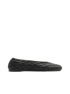 Quilted Equestrian Knight Motif Flats