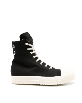 Rick Owens DRKSHDW high-top cotton sneakers