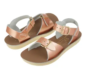 Salt-Water Sun-San | Kids Surfer Sandals | Rose Gold