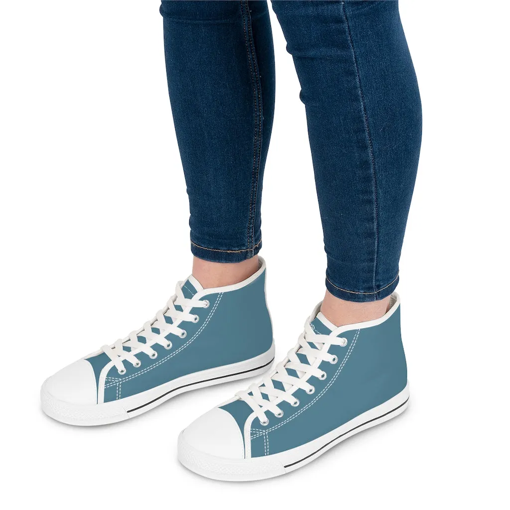 Teal Women's High Top Sneakers