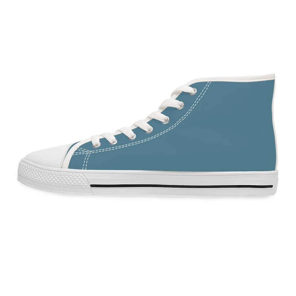 Teal Women's High Top Sneakers