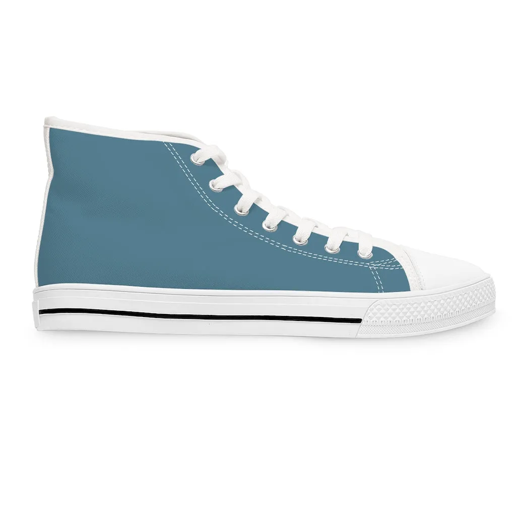 Teal Women's High Top Sneakers