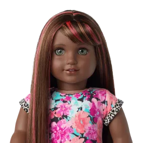 Truly Me™ 18-inch Doll #109 with straight dark-brown hair with bangs