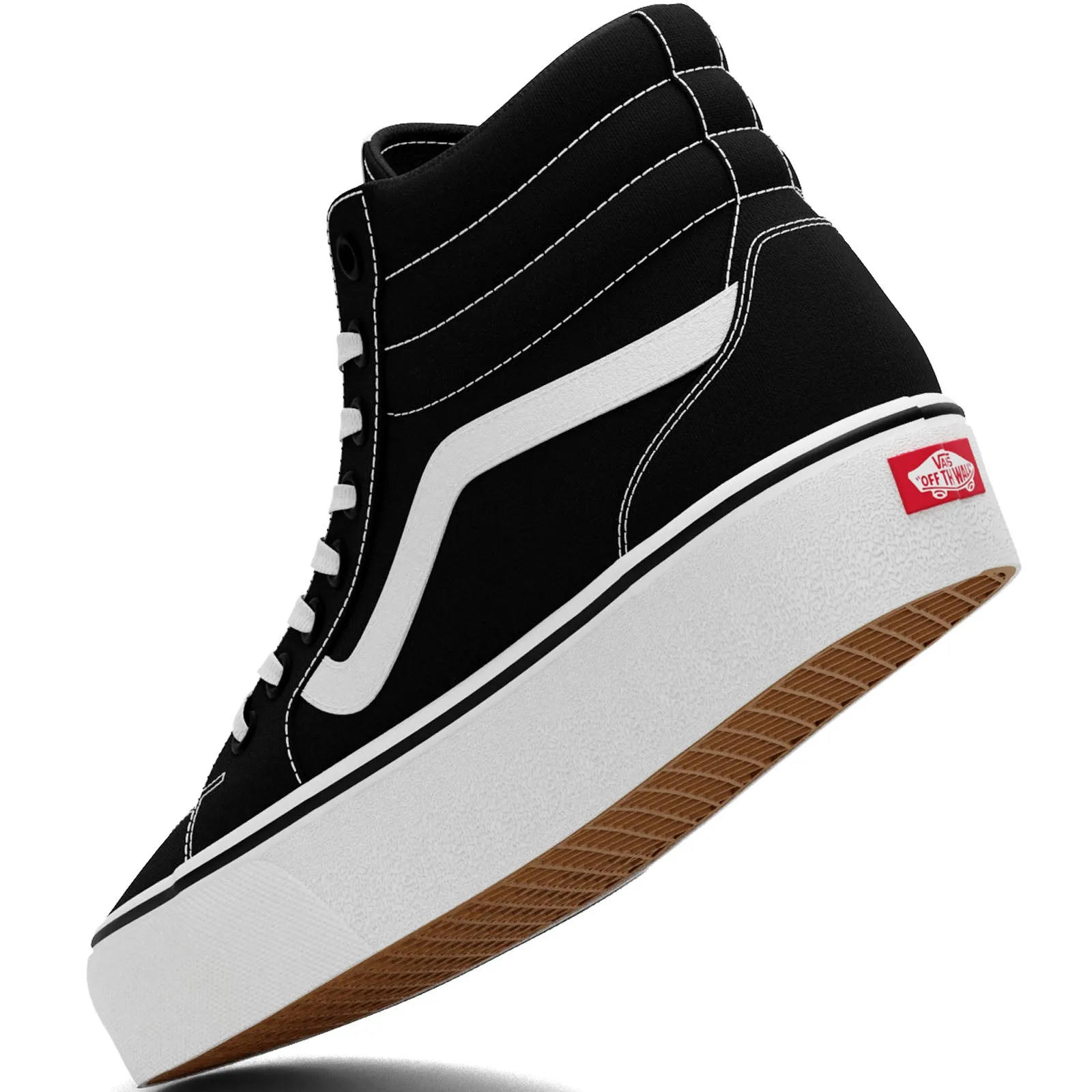 Vans Womens Filmore HI High Top Canvas Trainers  - Black/White