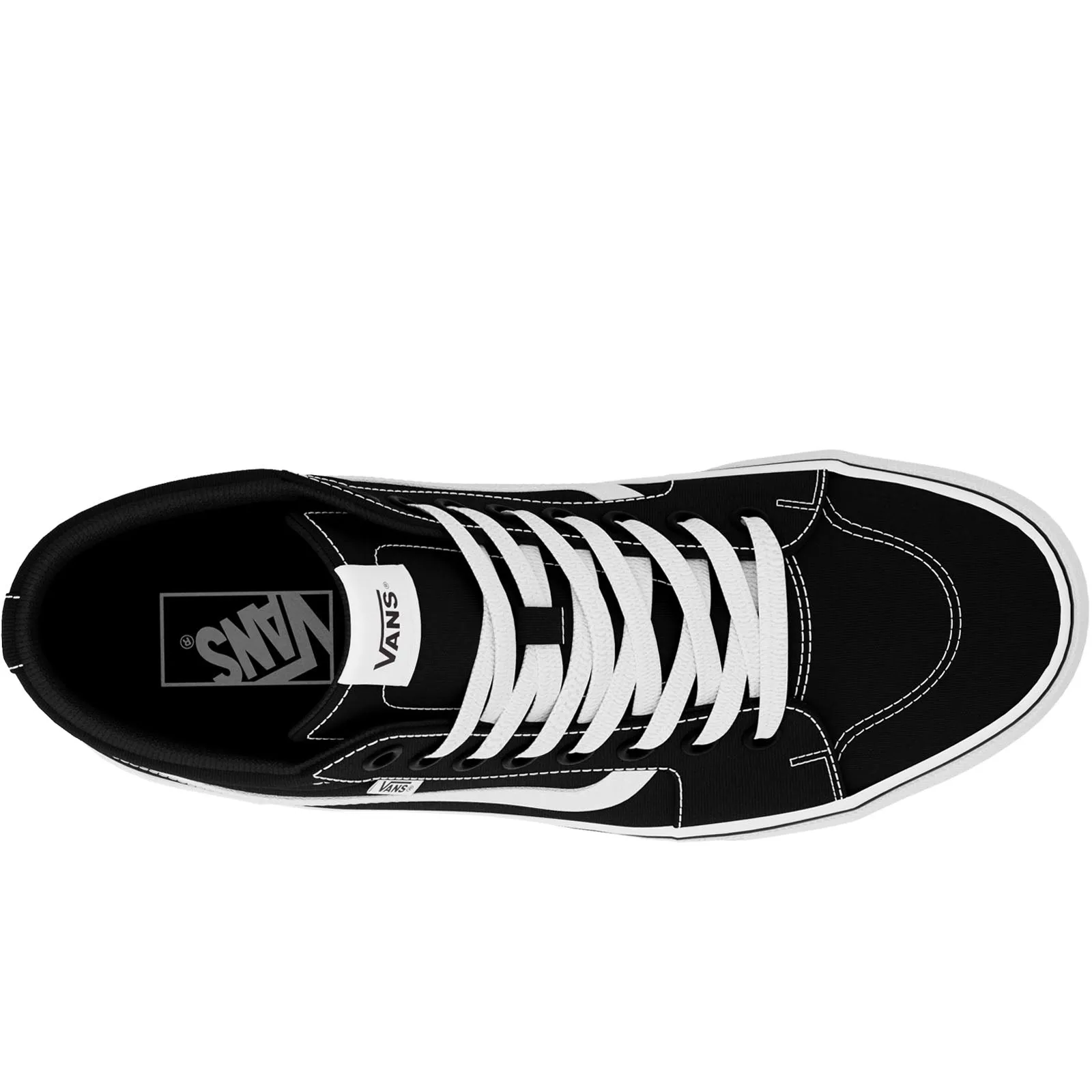 Vans Womens Filmore HI High Top Canvas Trainers  - Black/White