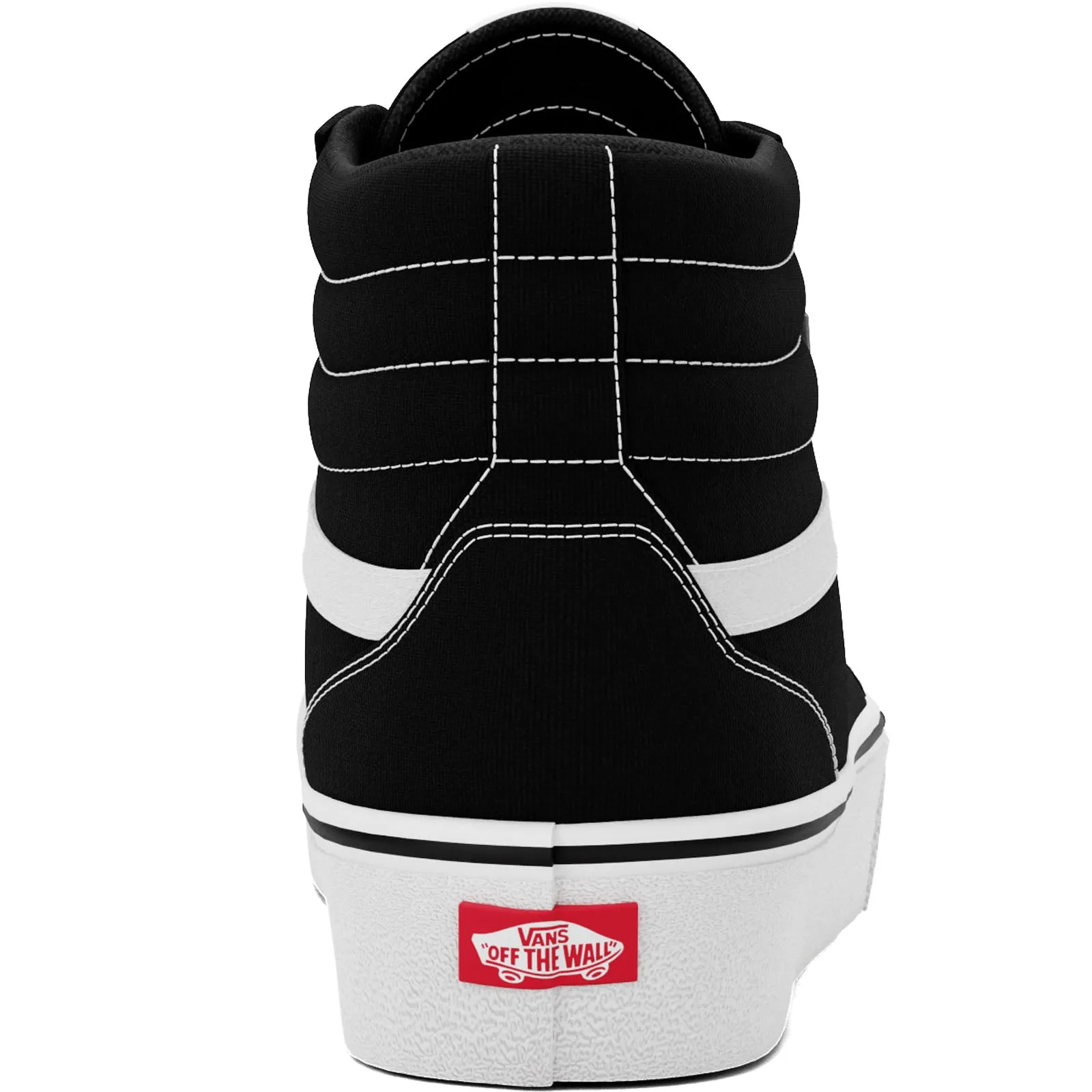 Vans Womens Filmore HI High Top Canvas Trainers  - Black/White